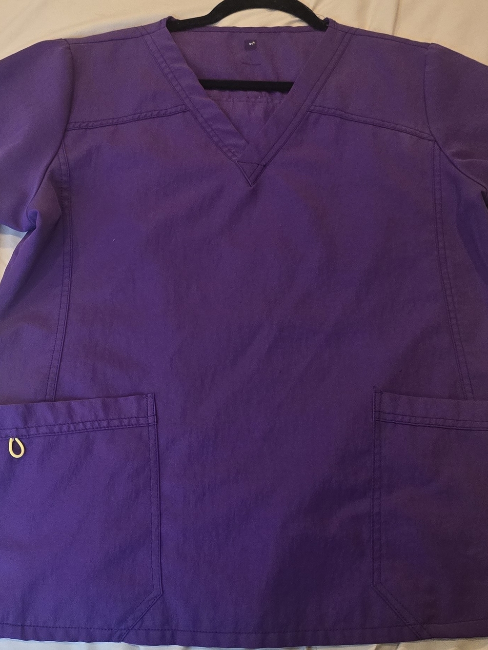 WonderWink Purple V-neck Medical Scrub Top